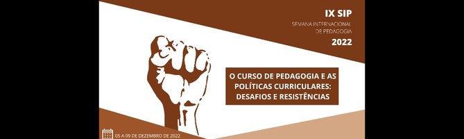 IX SEMANA INTERNACIONAL DE PEDAGOGIA - 05 A 09 de dezembro