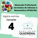 Mestrado em Ensino de Ciências e Matemática obtém conceito 4