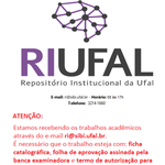 Ficha catalográfica e depósito do Trabalho Final em tempo de quarentena