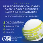 Grupo de Pesquisa conclui atividades do ano com palestra sobre divulgação científica