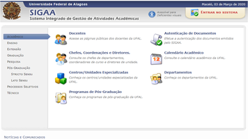 Matrículas para o semestre 2020.1 seguem até a próxima sexta
