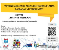 Convite para a defesa de Joenneyres Raio de Souza Amancio