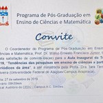 Convite para Aula Inaugural da turma 2019