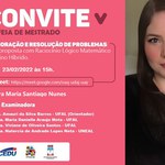 Convite para defesa de Bárbara Maria Santiago Nunes