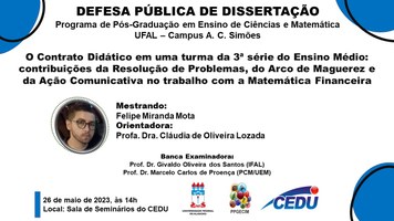 Convite para defesa de Felipe Miranda Mota