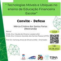 Convite para defesa de Mércia Cristina dos Santos Farias