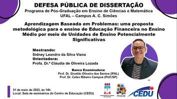 Convite para defesa de Sidney Leandro da Silva Viana