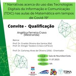 Convite para qualificação de Angélica Ferreira Cravo