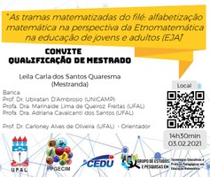 Convite para qualificação de Leila Quaresma