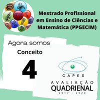PPGECIM alcança conceito 4 na avaliação quadrienal da Capes